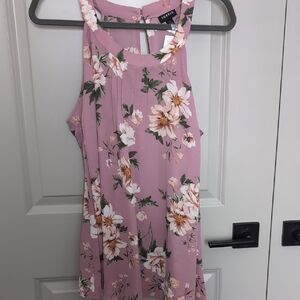 Torrid Pink Floral Sleeveless Top